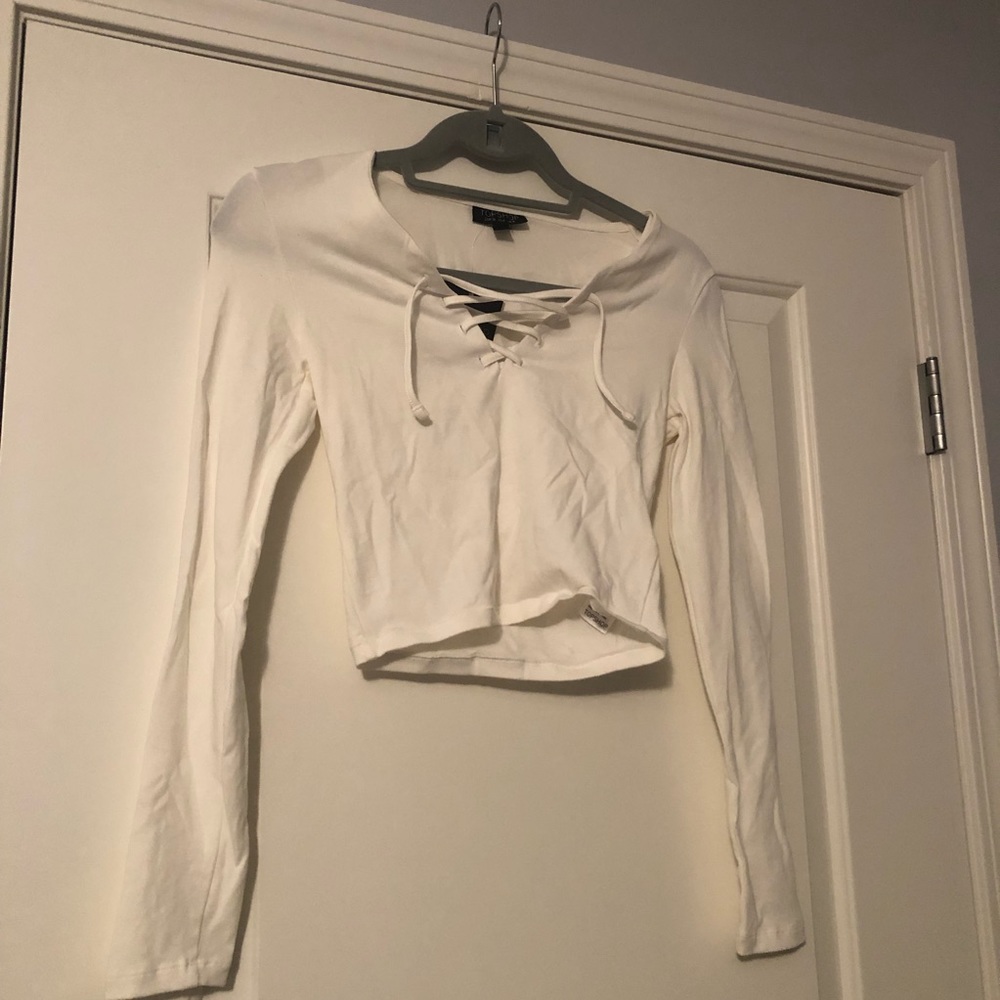 Topshop cropped long sleeve